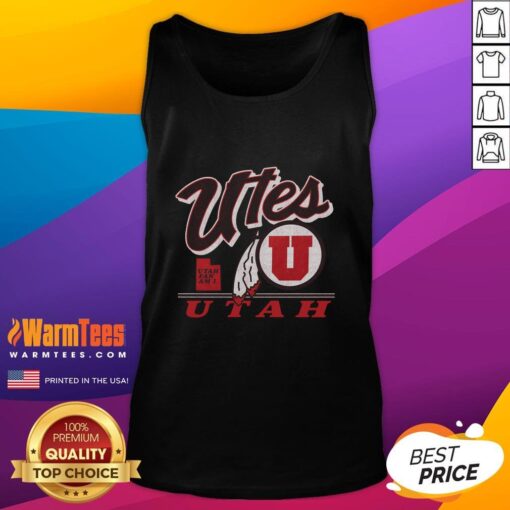 Pretty Utah Utes Fly By vintage tank top featuring a stylish design, perfect for fans and casual wear.