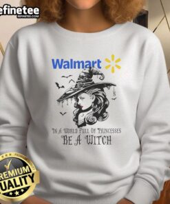 Pretty Walmart Halloween sweatshirt featuring 'Be a Witch' design, perfect for celebrating Halloween in style.