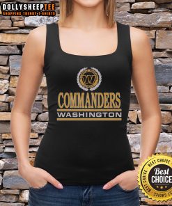 Stylish Pretty Washington Commanders Crest Tank Top featuring vibrant colors and team logo for fans and collectors.