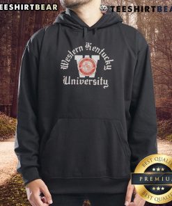 Alt Text: Pretty Western Kentucky Seal Collegiate Hoodie featuring a vibrant design, perfect for WKU fans and students.