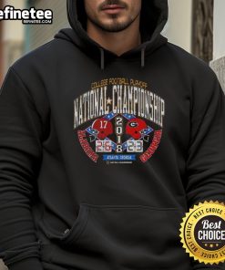 Top Alabama vs Georgia National Championship Game 2018 College Football Playoff Retro Hoodie for fans and collectors.