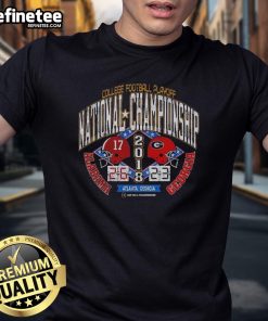 Retro T-shirt featuring Alabama vs Georgia National Championship Game 2018 design, perfect for college football fans.
