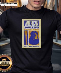 Alt Text: Top American Aquarium poster T-shirt featuring The Ark in Ann Arbor, Michigan, Oct 1st, 2025 event design.