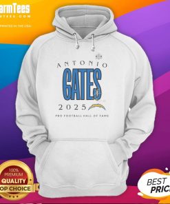 Alt Text: Top Antonio Gates 2025 Pro Football Hall of Fame Signature Hoodie showcasing his iconic style and legacy.