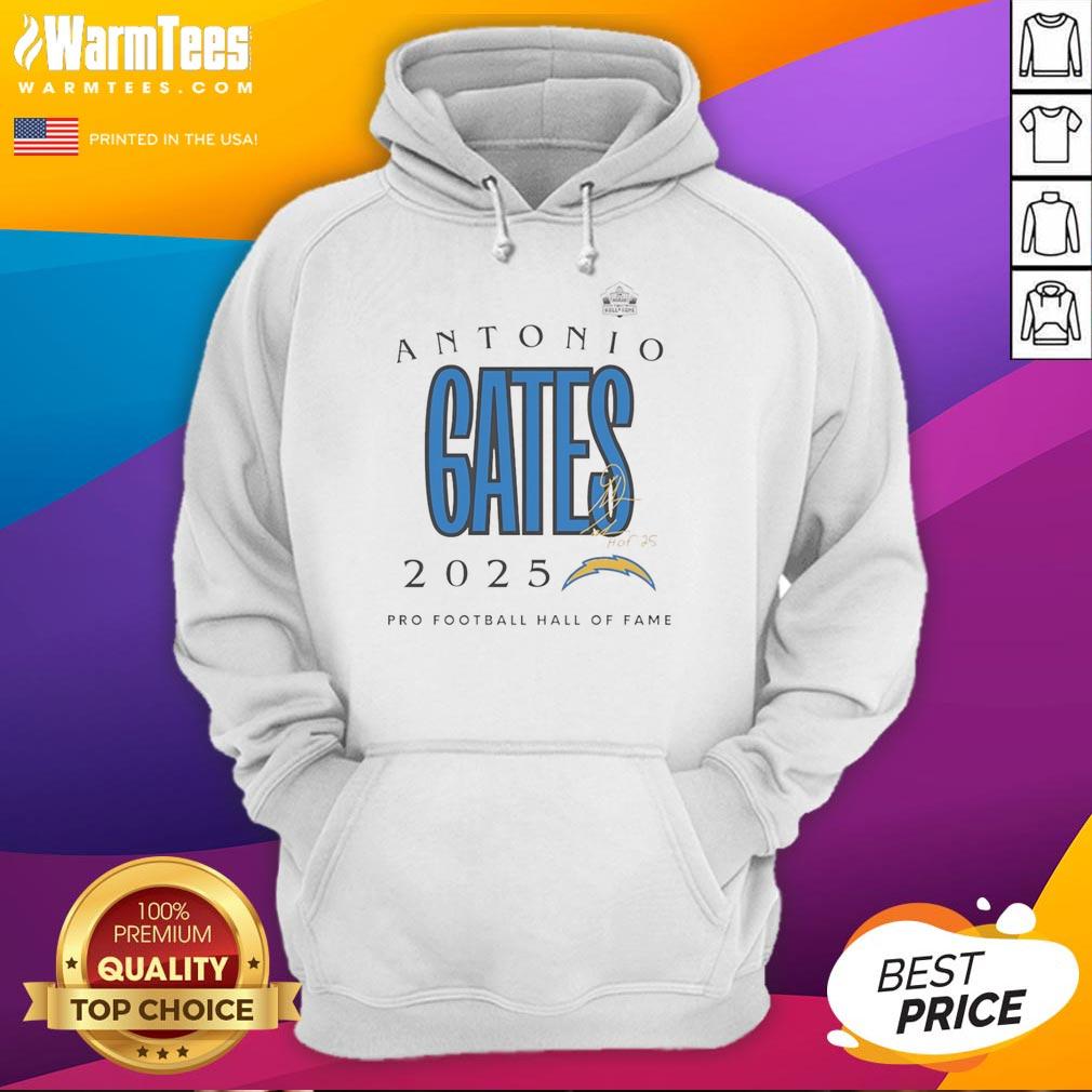 Top Antonio Gates 2025 Pro Football Hall Of Fame Signature Hoodie Alt Text: Top Antonio Gates 2025 Pro Football Hall of Fame Signature Hoodie showcasing his iconic style and legacy.
