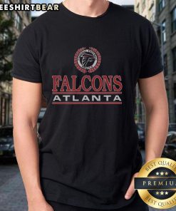 Alt Text: Top Atlanta Falcons Crest T-Shirt featuring bold team logo, perfect for fans showing their support.