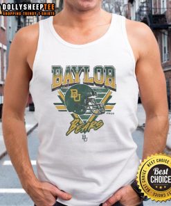 Vintage Baylor Bears triangle tank top showcasing team spirit and style, perfect for fans and casual wear.