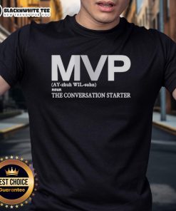 Alt Text: Top Becky Hammon MVP The Conversation Starter T-Shirt featuring a bold graphic design and vibrant colors.