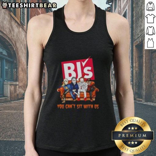 Top BJs Wholesale Club X Horror Movies Halloween tank top featuring 'You Can Sit With Us' design for spooky season style.