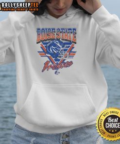 Vintage Boise State Broncos Triangle Hoodie featuring the iconic team logo and stylish design for fans.