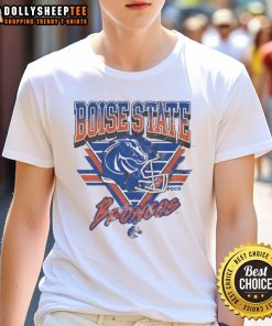 Top Boise State Broncos Triangle Vintage T-Shirt featuring retro design and team colors, perfect for fans and collectors.