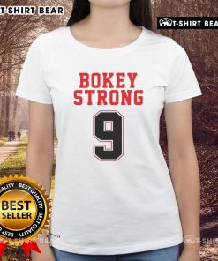 Top Bokey Strong 9 Ladies Tee featuring a stylish design for active women, perfect for workouts and casual wear.