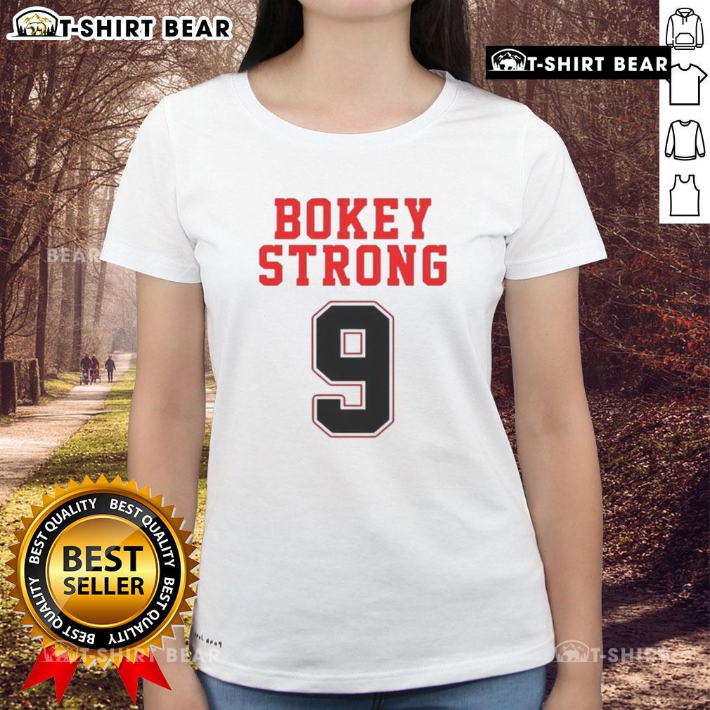 Top Bokey Strong 9 Ladies Tee Top Bokey Strong 9 Ladies Tee featuring a stylish design for active women, perfect for workouts and casual wear.