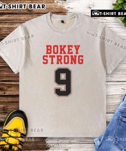 Top Bokey Strong 9 Washed T-Shirt in vibrant colors, showcasing a stylish and comfortable design for casual wear.