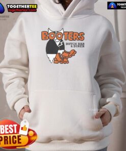 Alt Text: Top Booters Butch Bar and Diner hoodie featuring a stylish design, perfect for casual outings or dining experiences.