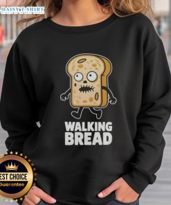 Vegan Halloween sweatshirt featuring a fun bread design, perfect for festive celebrations and cozy style.
