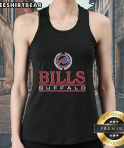 Stylish Top Buffalo Bills Crest Tank Top featuring the team's logo, perfect for game day and summer outings.