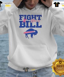 Alt Text: Top Buffalo Bills NFL Fight Like A Bills Pink Ribbon Hoodie for fans supporting breast cancer awareness.