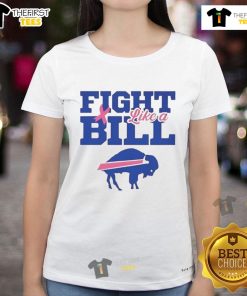 Top Buffalo Bills NFL Fight Like A Bills Pink Ribbon Ladies Tee featuring a stylish design for female fans.