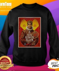 Top Carlos Alcaraz Six Kings Slam 2025 Riyadh Season Tennis sweatshirt in vibrant colors with sporty design.