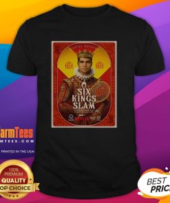 Top Carlos Alcaraz Six Kings Slam 2025 Riyadh Season Tennis T-Shirt featuring vibrant design and tennis-themed graphics.