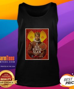 Top Carlos Alcaraz Six Kings Slam 2025 Riyadh Season Tennis Tank Top featuring vibrant colors and stylish design.