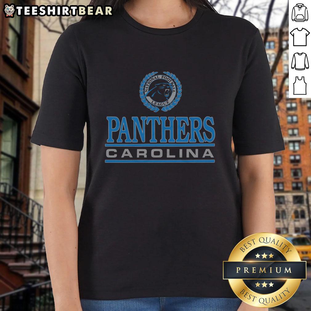 Top Carolina Panthers Crest Ladies Tee Top Carolina Panthers Crest Ladies Tee featuring a stylish design, perfect for fans supporting their favorite NFL team.