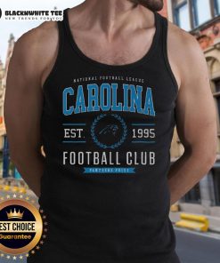 Stylish Top Carolina Panthers Football Club tank top for fans, featuring team colors and logo, perfect for game day.