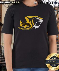 Top CF Tiger High School logo on a stylish ladies tee, perfect for school spirit and casual wear.