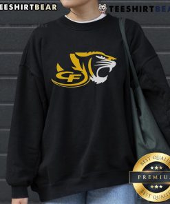 Top CF Tiger High School Logo Sweatshirt featuring vibrant school colors and emblem for stylish school spirit.