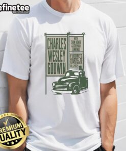 Top Charles Wesley Godwin T-Shirt from Sep 18, 2025, Floores Country Store, Helotes, TX featuring vibrant design.