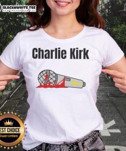 Top Charlie Kirk Mic Drop Memorial Ladies Tee featuring a stylish design perfect for fans and supporters.