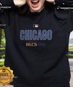 Alt Text: Stylish Chicago Cubs 2025 NLDS sweatshirt featuring team colors and logo, perfect for baseball fans.