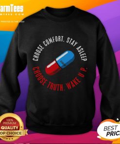 Cozy Top Choose Truth Wake Up Sweatshirt in soft fabric, perfect for casual wear and expressing your beliefs.