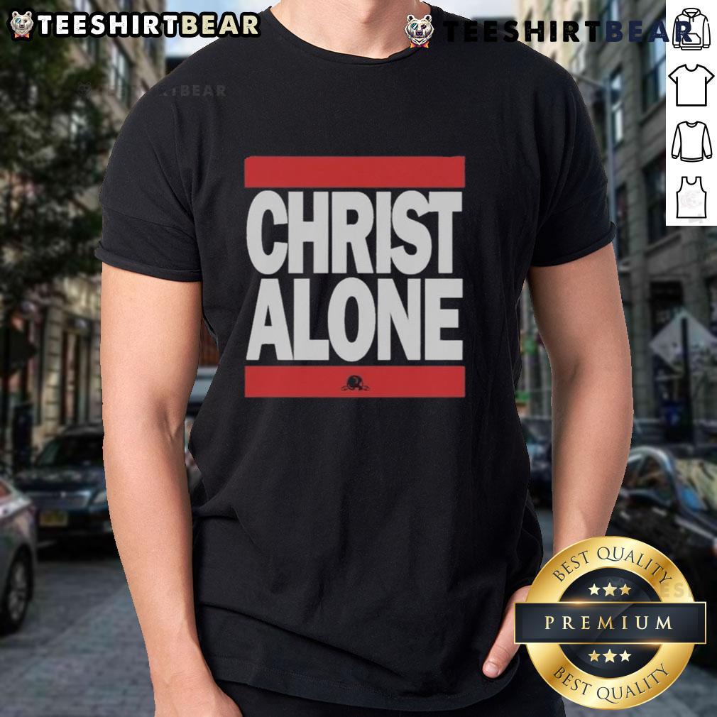 Top Christ Alone Run Dmc T Shirt Top Christ Alone Run DMC T-Shirt featuring bold graphic design, perfect for fans of hip-hop and Christian apparel.