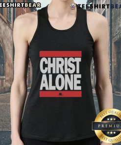 Top Christ Alone Run DMC Tank Top featuring classic hip-hop design and vibrant colors, perfect for casual streetwear.