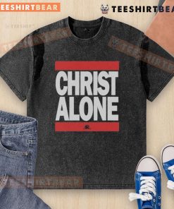 Top Christ Alone Run DMC washed t-shirt featuring a vintage design and classic fit for stylish casual wear.