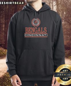 Alt Text: Stylish Top Cincinnati Bengals Crest Hoodie featuring the team's logo, perfect for fans and game day wear.