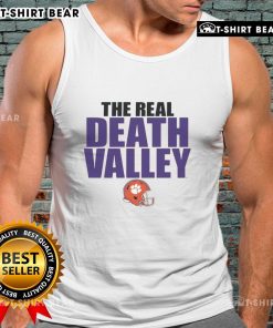 Clemson Tigers tank top featuring 'The Real Death Valley' design, perfect for fans and game day attire.