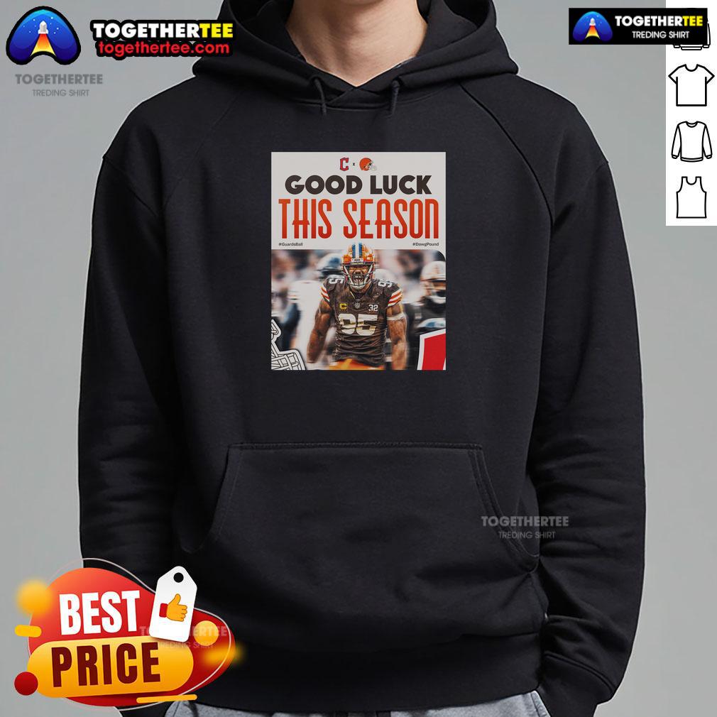 Top Cleveland Browns Good Luck This Season Hoodie Top Cleveland Browns Good Luck This Season Hoodie featuring team colors and logo, perfect for fans supporting the team.