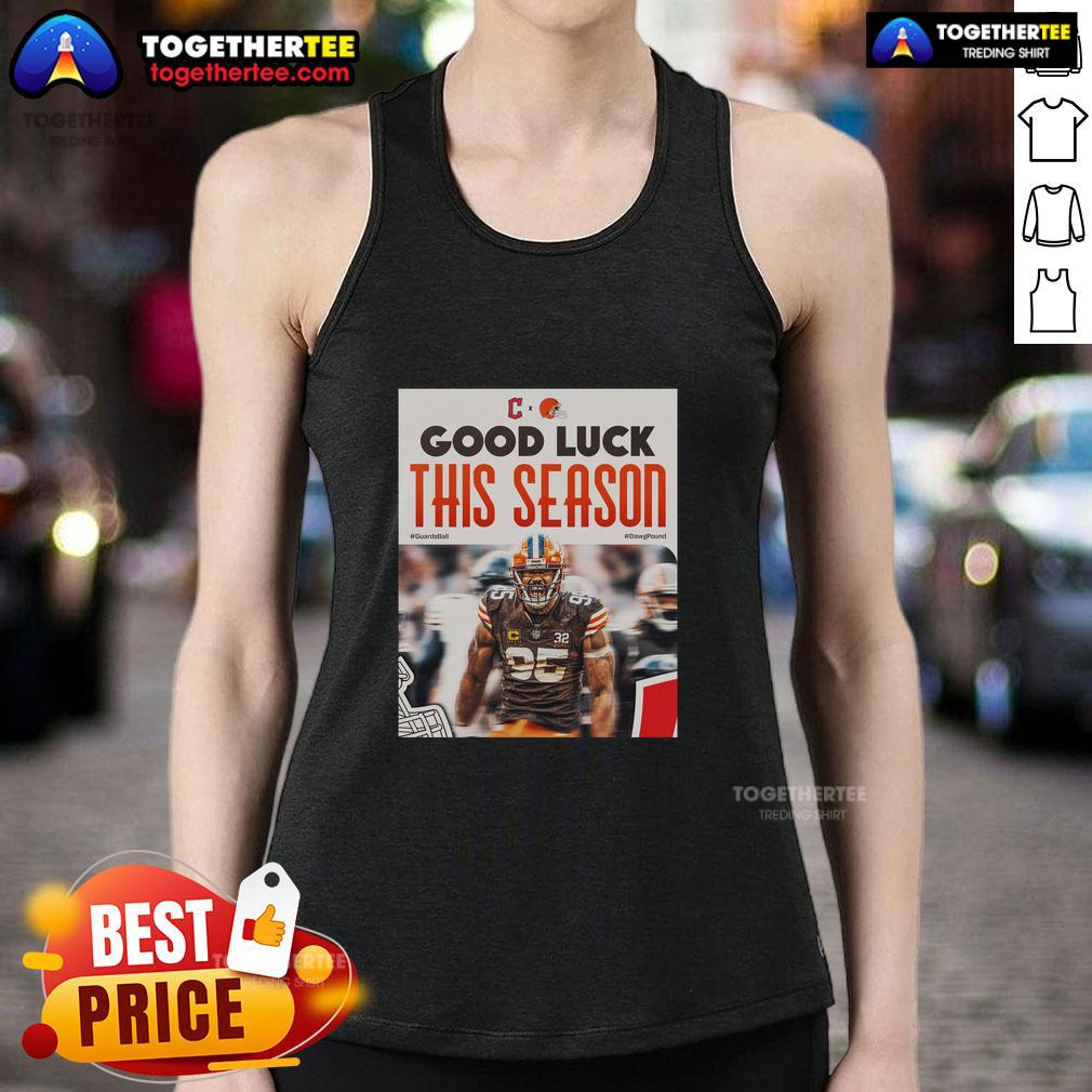 Top Cleveland Browns Good Luck This Season Tank Top Top Cleveland Browns Good Luck This Season Tank Top in vibrant colors, perfect for fans supporting their team.