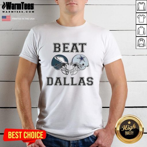 Top Coach Nick Sirianni Beat Dallas Helmet T-Shirt featuring vibrant graphics celebrating the Philadelphia Eagles' victory.