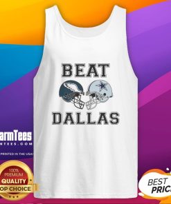 Top Coach Nick Sirianni Beat Dallas helmet tank top featuring bold team colors and iconic design for fans.