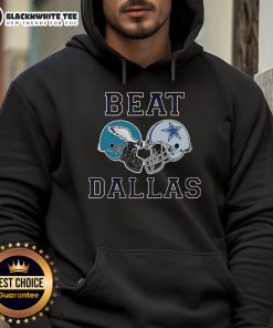 Top Coach Nick Sirianni wearing a Beat Dallas hoodie, showcasing team spirit and motivation for the upcoming game.