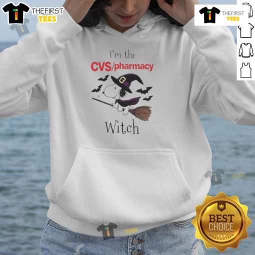 Top CVS Pharmacy X Snoopy I'm The Witch Halloween Hoodie featuring vibrant graphics and cozy design for spooky season.