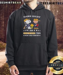 Alt Text: Brewers fan hoodie featuring Snoopy and Charlie Brown, showcasing team spirit and style for die-hard supporters.