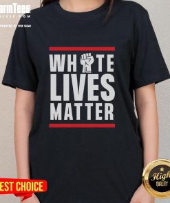 Top Dariusz Matecki White Lives Matter ladies tee featuring bold graphic design on a stylish women's shirt.
