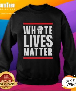 Alt Text: Top Dariusz Matecki White Lives Matter sweatshirt showcasing bold design promoting racial equality and unity.