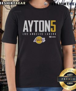 Top Deandre Ayton Los Angeles Lakers Elite WHT Ladies Tee featuring a stylish design and comfortable fit for fans.
