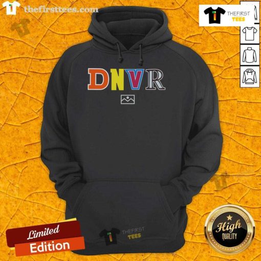 Top Denver Broncos DNVR Letters Hoodie featuring team colors and logo, perfect for fans and game day wear.